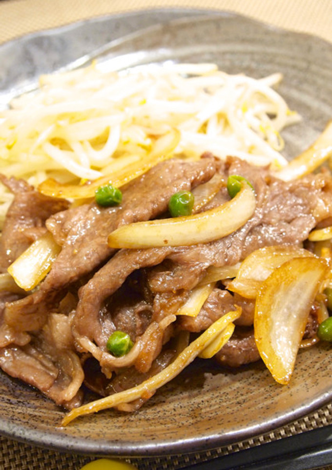 牛肉と玉ねぎのすき焼き風炒め-レシピのメイン写真