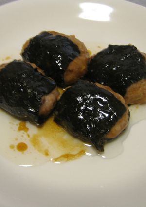 レンジ料理 - 挽き肉の磯辺焼き-レシピのメイン写真