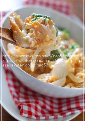 新玉ねぎ&竹輪の天玉丼❤-レシピのメイン写真