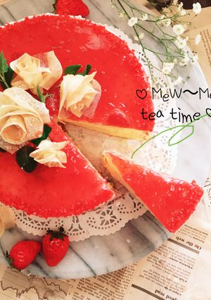 春巻きフラワーver.苺のショートケーキ-レシピのメイン写真