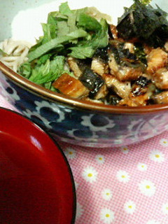 スタミナ増強☆でもあっさりとろ鰻蕎麦♪♪-レシピのメイン写真