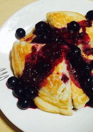 ずぼら!ヨーグルトでホットケーキ♪-レシピのメイン写真