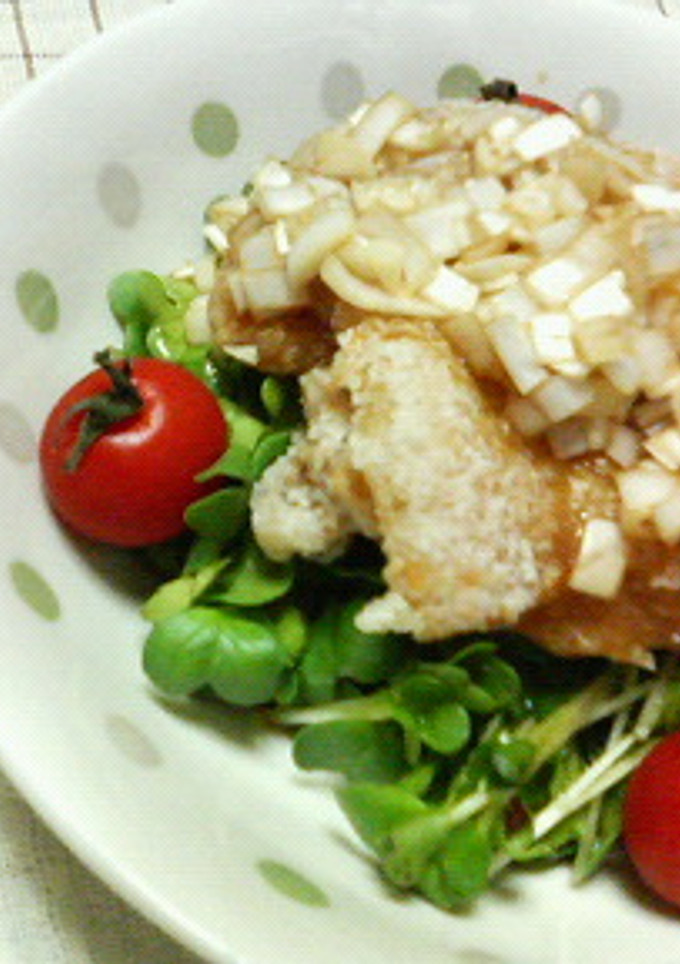 揚げ焼きなので簡単☆鶏のネギソースがけ♪-レシピのメイン写真