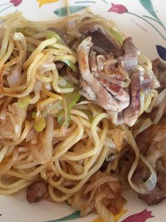 黒酢を食べる焼きそば-レシピのメイン写真