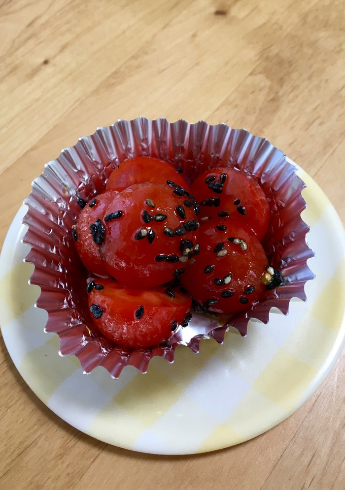 お弁当に♫ミニトマトのゴマごま和え♡-レシピのメイン写真