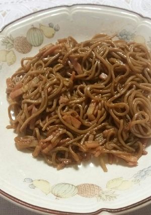 蕎麦の麺焼きそばにリメイク‼-レシピのメイン写真