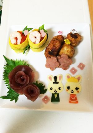 雛祭り★うさぎちゃんプレート-レシピのメイン写真