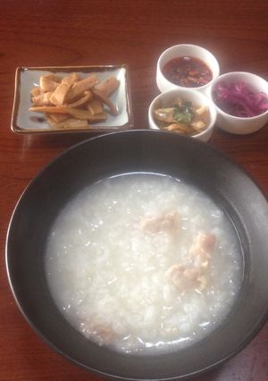 土鍋で作る中華粥-レシピのメイン写真