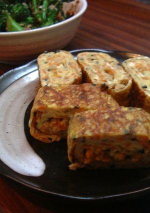 にんじんシリシリで卵焼き♪-レシピのメイン写真