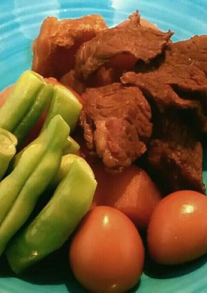牛肉とじゃが芋の中華炊き(牛肉燉土豆)-レシピのメイン写真