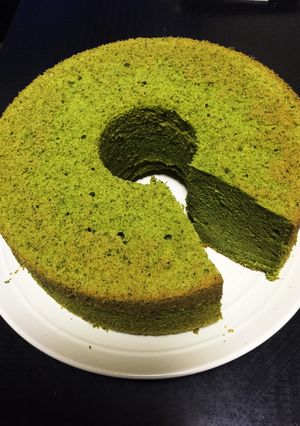抹茶のシフォンケーキ-レシピのメイン写真