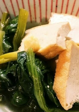 簡単！小松菜と厚揚げの煮物-レシピのメイン写真