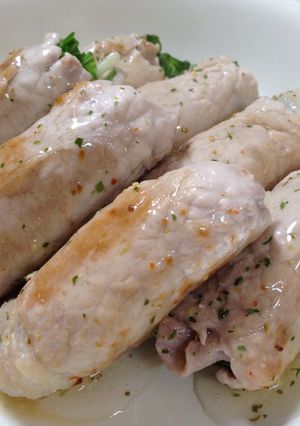 水菜の豚肉巻きさっぱりレモンソースがけ-レシピのメイン写真