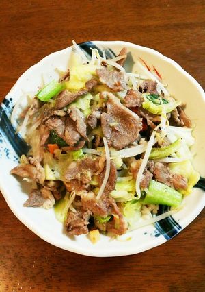 所要時間１０分☆ラム肉＆野菜炒め-レシピのメイン写真