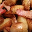 新じゃがとベーコンの中華炒め