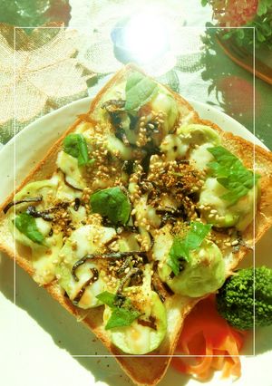 皮剥き茄子の和トースト-レシピのメイン写真