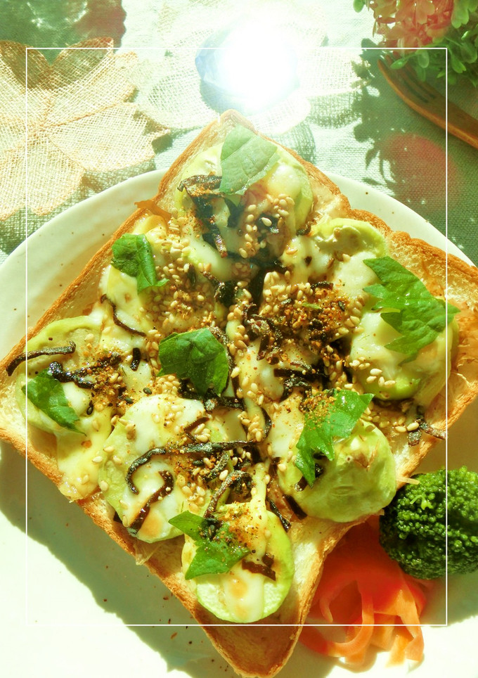 皮剥き茄子の和トースト-レシピのメイン写真