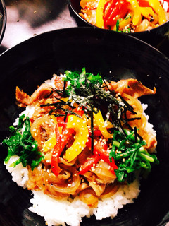 野菜たっぷり豚の生姜焼き丼-レシピのメイン写真
