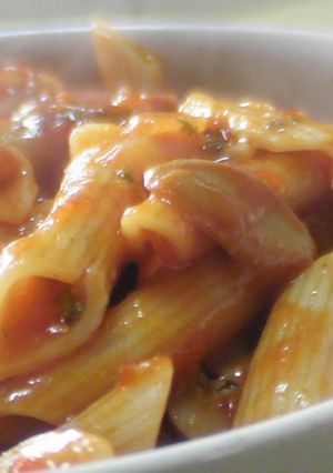 レトルト混合パスタのトマトソース-レシピのメイン写真