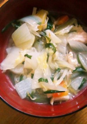 風邪の季節に、栄養満点ニンニクスープ-レシピのメイン写真