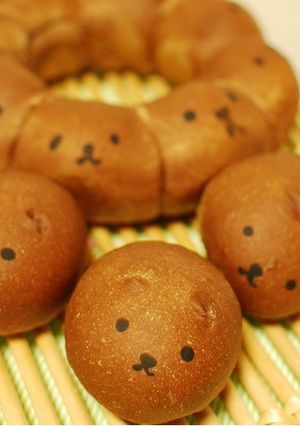 カピバラさん？バレンタインのチョコパン♡-レシピのメイン写真