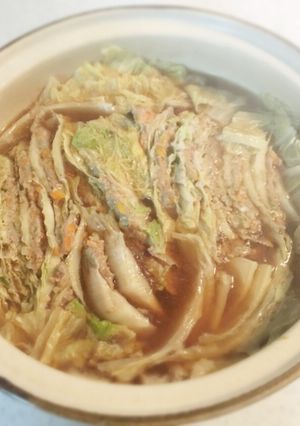 ピリ辛☆白菜とひき肉のミルフィーユ鍋-レシピのメイン写真