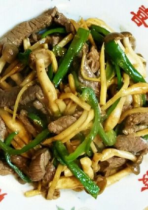 茸入り青椒牛肉-レシピのメイン写真