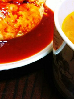 簡単オムライス&あっさりスープ✨-レシピのメイン写真