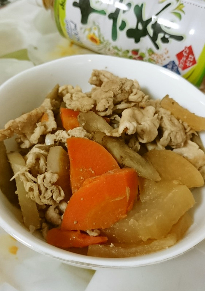 豚肉と根菜類の煮物-レシピのメイン写真