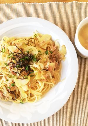 新玉と新じゃがの春の和風パスタ-レシピのメイン写真
