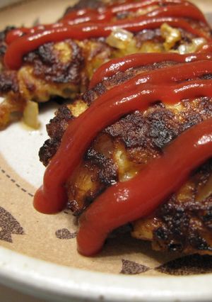 豚こまハンバーグ☆ニンニク風味-レシピのメイン写真