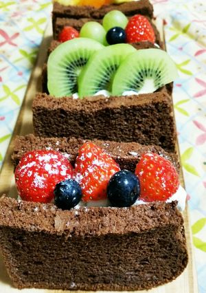 バレンタイン♥チョコシフォンサンド-レシピのメイン写真