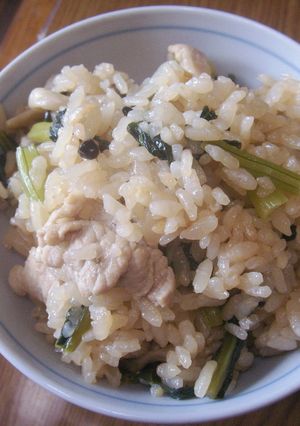 豚と小松菜の混ぜ込みご飯-レシピのメイン写真