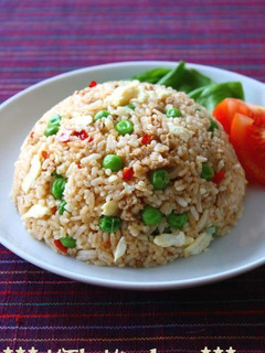 挽肉とグリーンピースのスパイシー中華焼飯-レシピのメイン写真