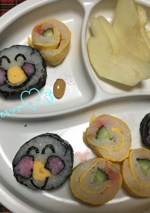 節分☆1歳3ヶ月の恵方巻-レシピのメイン写真