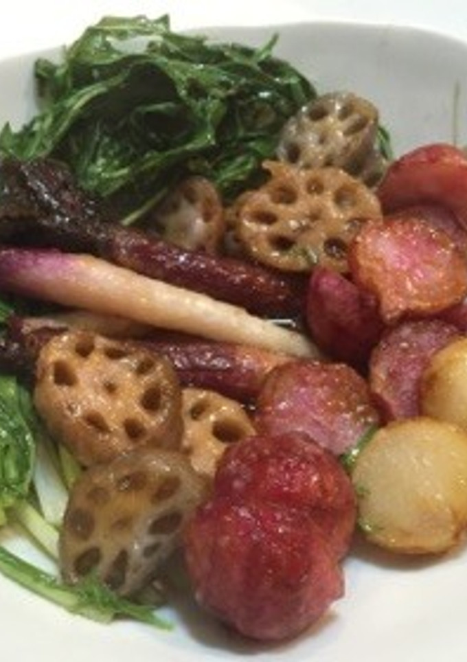 日野菜と蕪と蓮根の揚げだし-レシピのメイン写真