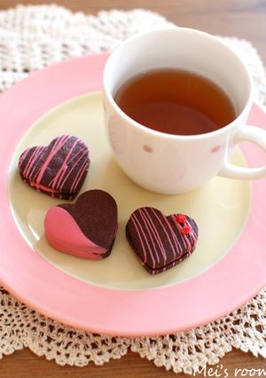 バレンタインにも簡単チョコサンドクッキー-レシピのメイン写真