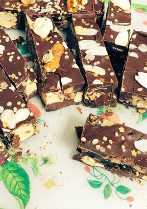 三層の甘すぎないチョコバー-レシピのメイン写真
