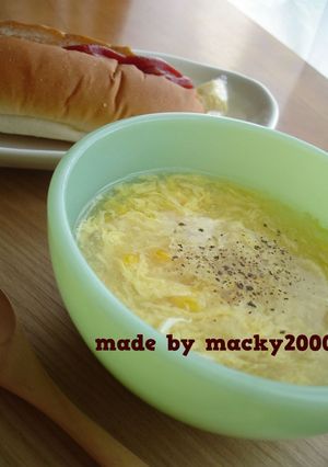 中華風つぶつぶコーンスープ♬-レシピのメイン写真