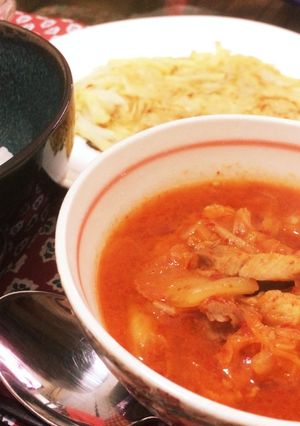 超簡単！韓国で習った家庭の味キムチチゲ-レシピのメイン写真