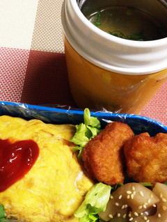 娘ちゃん大好きっ!オムライス弁当-レシピのメイン写真