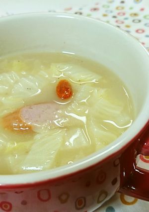 白菜のあっさりクリームスープ☆-レシピのメイン写真