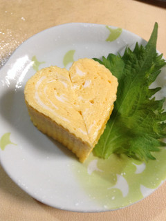 お弁当に ハートの卵焼き-レシピのメイン写真
