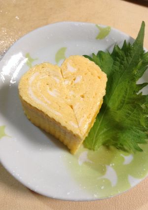 お弁当に ハートの卵焼き-レシピのメイン写真