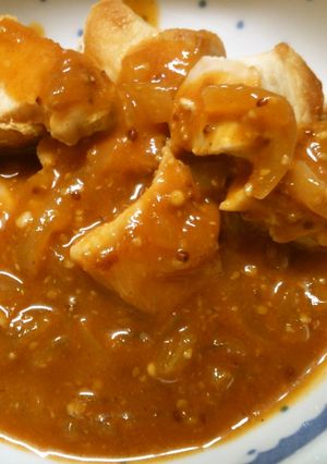簡単！鶏むね肉のマスタードソースがけ♪-レシピのメイン写真