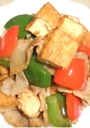 常家豆腐(厚揚げと豚肉炒め)-レシピのメイン写真