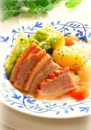 キャベツとベーコンのスープ煮-レシピのメイン写真