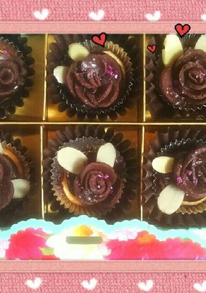 簡単☆スライス生チョコでバラのチョコ-レシピのメイン写真