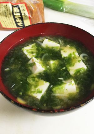 生青海苔のお味噌汁-レシピのメイン写真