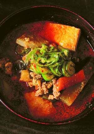寒い日に温まるおかずスープ！坦々野菜汁-レシピのメイン写真